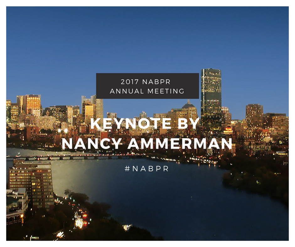 Program for the 2017 Annual Meeting of NABPR at AAR/SBL in Boston