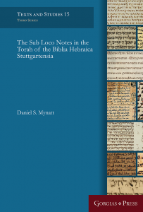 Announcing The Publication of The Sub Loco Notes in the Torah